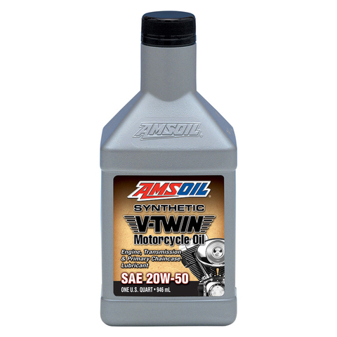 AMSOIL 20W-50 V-Twin Motorcycle Oil زيت أمزويل للدراجات النارية