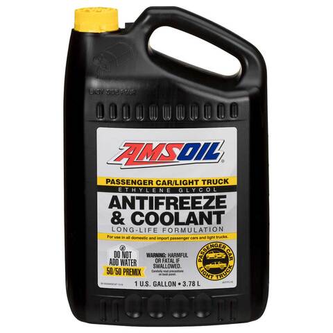 AMSOIL Passenger Car & Light Truck Antifreeze & Coolant سائل تبريد ومضاد تجمد لسيارات الركاب والشاحنات الخفيفة من امزويل