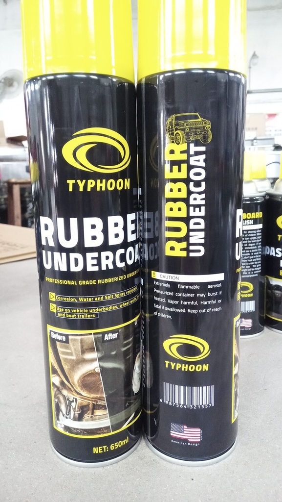 Typhoon Rubber Undercoat تايفون رذاذ القار لحماية أسفل السيارة