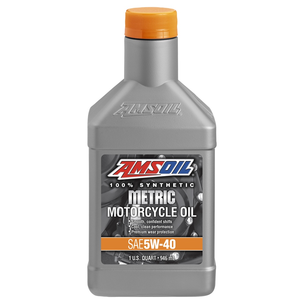 AMSOIL 5W-40 Metric Motorcycle Oil زيت دراجات نارية (متري) من امزويل