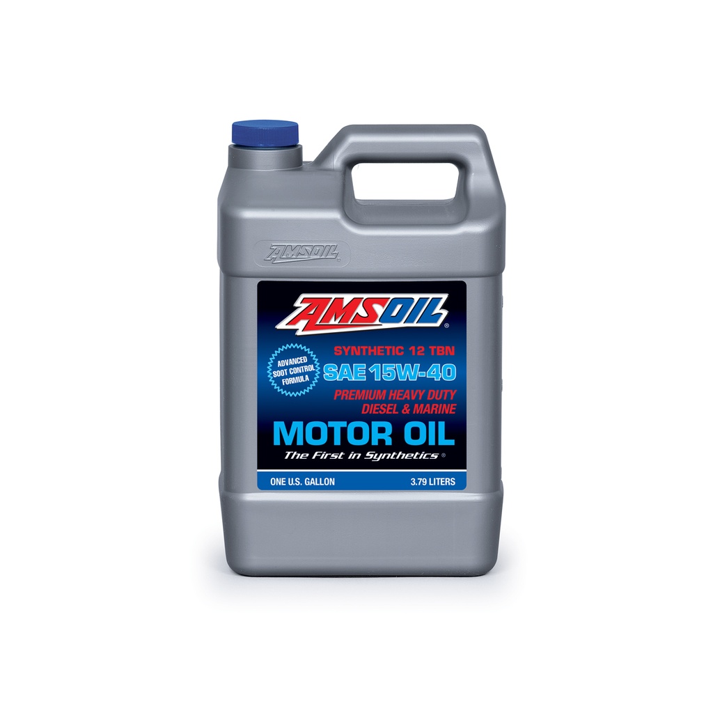 AMSOIL SAE 15W-40 Heavy-Duty Diesel and Marine Oil Gallon (جالون) زيت ديزل بحري للخدمة الشاقة من أمزويل