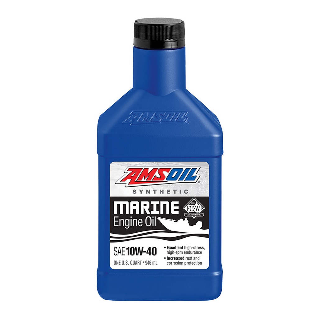 AMSOIL 10W-40 Marine Engine Oil زيت محرك بحري من امزويل