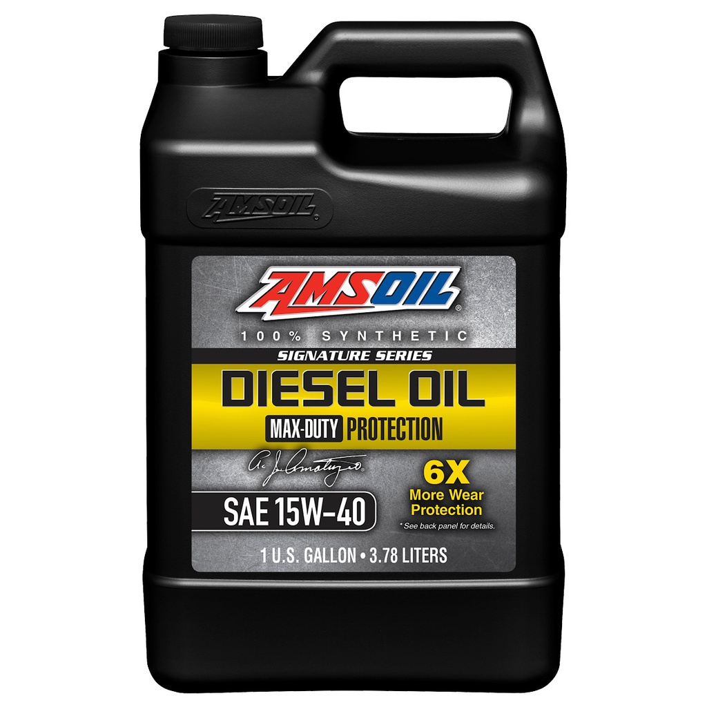 AMSOIL 15W-40 Signature Max-Duty Diesel Oil Gallon