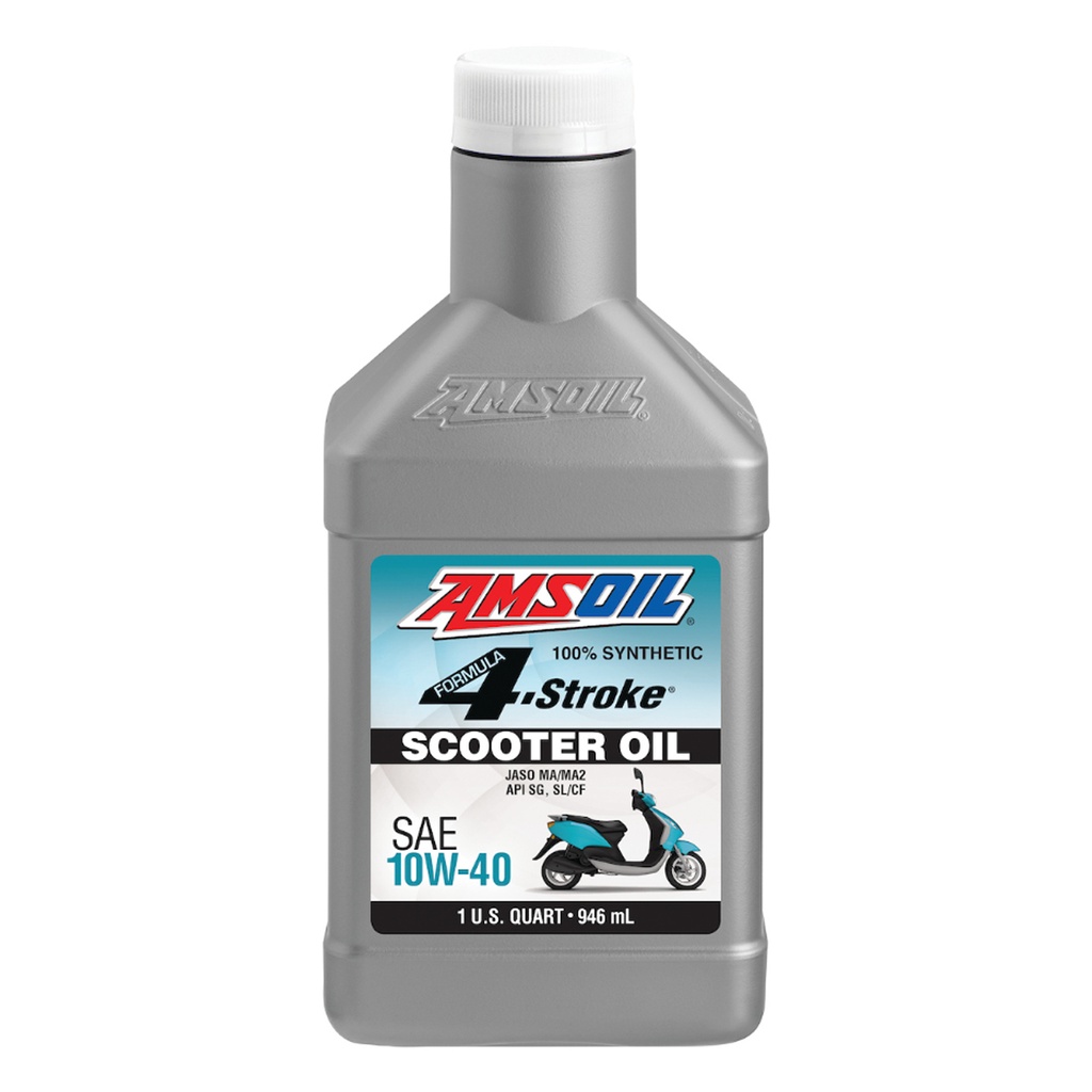 AMSOIL 10W-40 Formula 4-Stroke Scooter Oil زيت سكوتر 4 ستروك من أمزويل
