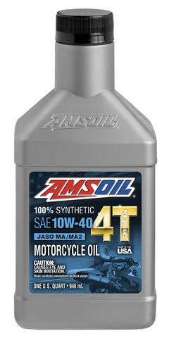 [MC4QT] AMSOIL 4T 10W-40 Motorcycle Oil زيت أمزويل  للدراجات النارية