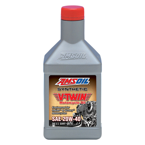 AMSOIL 20W-40 V-Twin Motorcycle Oil زيت أمزويل للدراجات النارية