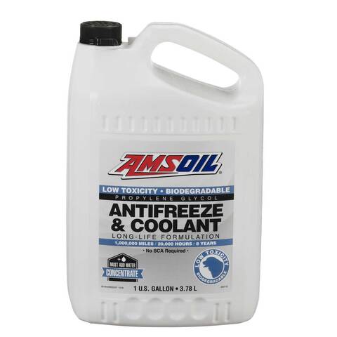 AMSOIL Low Toxicity Antifreeze and Engine Coolant سائل تبريد المحرك ومضاد تجمد منخفض السمية من امزويل