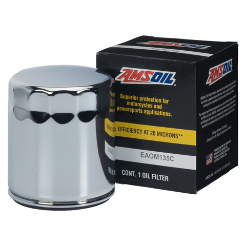 AMSOIL EAOM135C Chrome Motorcycle Oil Filters