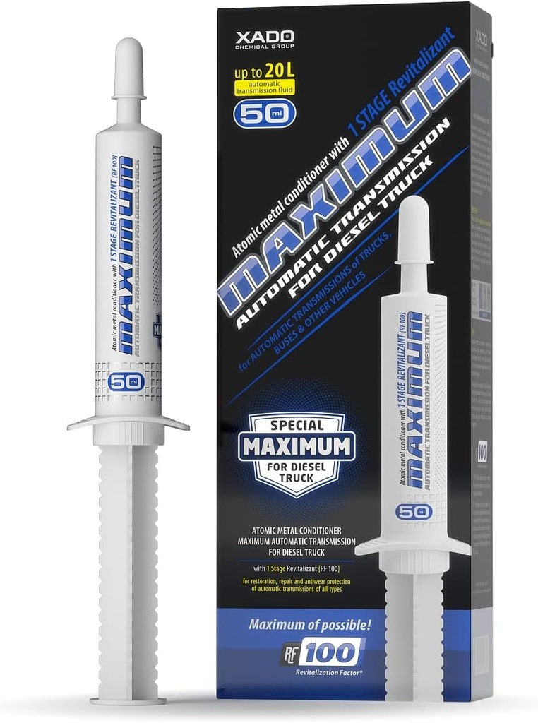 [XA40025] XADO 50ml ATF for Diesel Truck -Automic Metal Conditioner with Maximum 