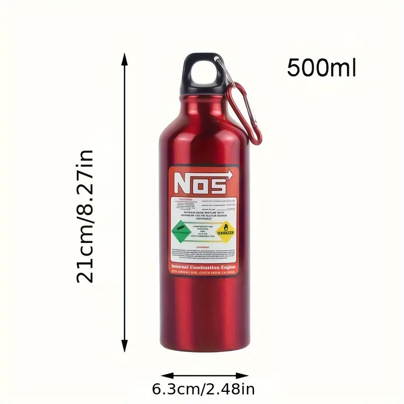 NOS Water Bottle - Red