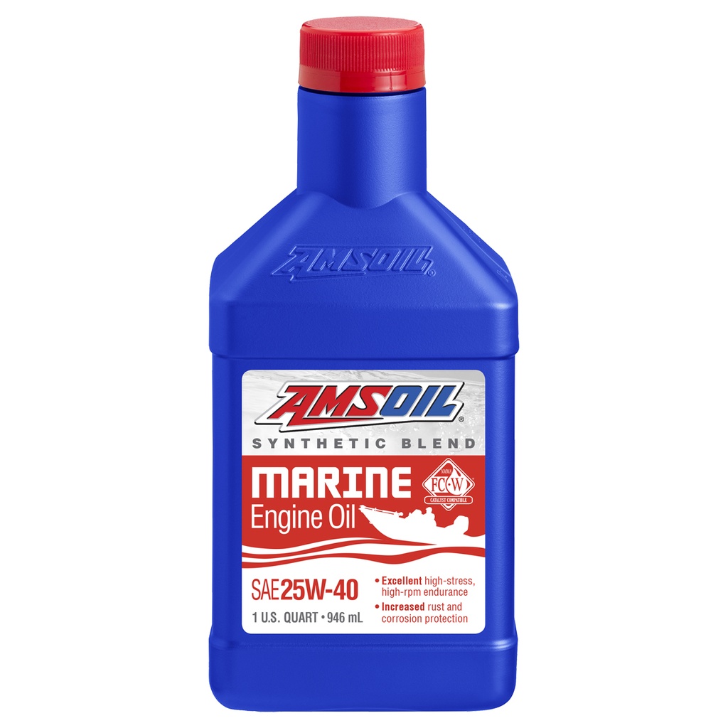 AMSOIL 25W-40 Marine Engine Oil زيت محرك بحري من امزويل