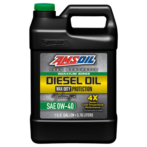 [DZF1G] AMSOIL 0W-40 Signature Max-Duty Diesel Oil Gallon