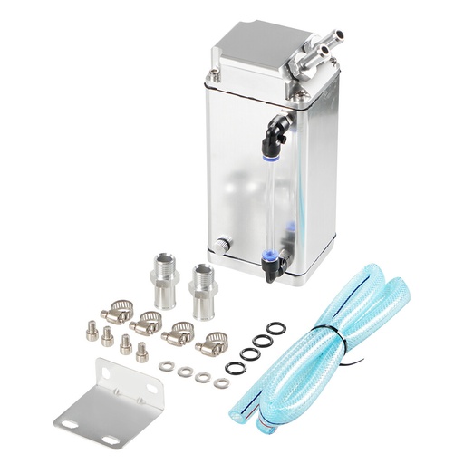 [G500 ml Silver] Universal Oil Catch Can 500ML - Silver