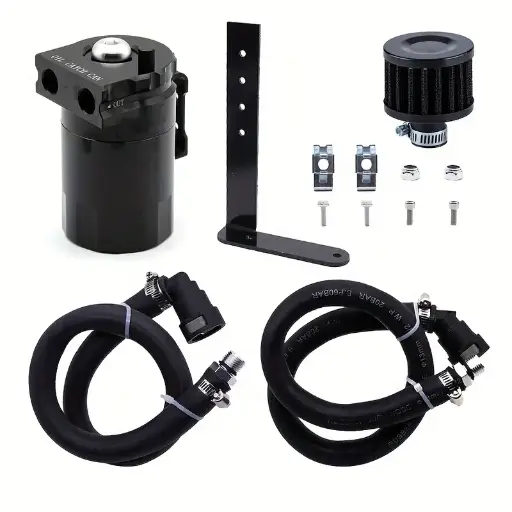[GF150 Black] Ford 5.0 Oil Catch Can - Black فورد 5.0 كاتش كان  - أسود