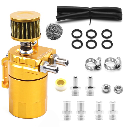 [G300 ml Gold] Universal Oil Catch Can - Gold جي تك 300 مل كاتش كان - ذهب