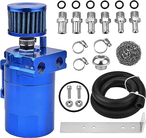 [G300 ml Blue] Universal Oil Catch Can - Blue