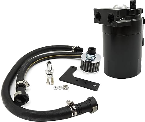 [350 ml GM - Black] GM Oil Catch Can - Black كاتش كان GM - أسود