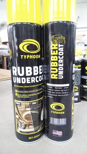 [T12] Typhoon Rubber Undercoat تايفون رذاذ القار لحماية أسفل السيارة