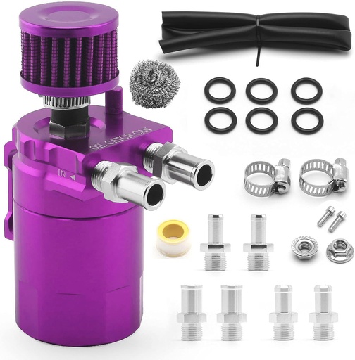 [G300 ml Purple] Universal Oil Catch Can - Purple جي تك 300 مل كاتش كان - أرجواني