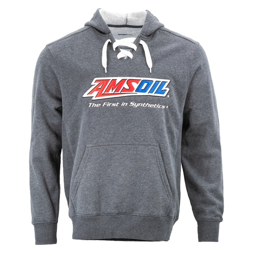 [G3743L] AMSOIL (G3743L) Charcoal Hooded Sweatshirt
