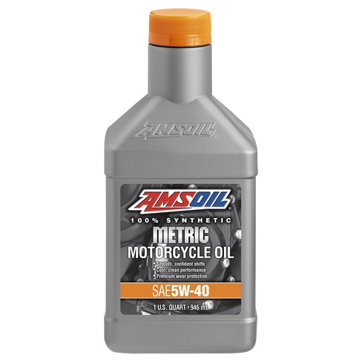 [MMFQT] AMSOIL 5W-40 Metric Motorcycle Oil زيت دراجات نارية (متري) من امزويل